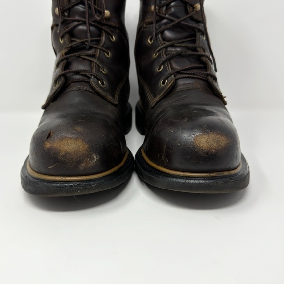 Red Wing 4200 8" Dynaforce Steel Toe Lace Up Work Boots 9.5 WIDE - Picture 3 of 9